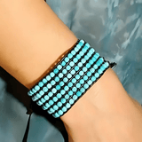 Turquoise Kralen Manchetarmband - Moon Dance Charms