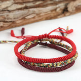 Tibetan Red Rope Bracelet Set of 3