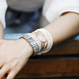 Veganes Wickelarmband handgefertigt - Moon Dance Charms