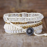 Veganes Wickelarmband handgefertigt - Moon Dance Charms