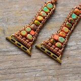 Cinturino per Apple Watch Wild Jasper Boho - Ciondoli della danza della luna