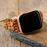 Cinturino per Apple Watch donna Wild Jasper Boho - Ciondoli della danza della luna