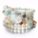 108 Amazonite Mala Necklace - Moon Dance Charms