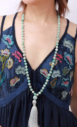 perles de mala en amazonite