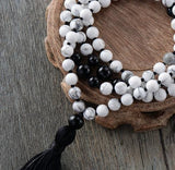 Howlite mala beads