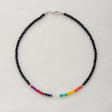 Collier ras du cou 7 chakras - Charmes de danse de la lune