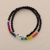 Collier ras du cou 7 chakras - Charmes de danse de la lune