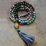 Handgeknüpfte Mala-Halskette Chakra