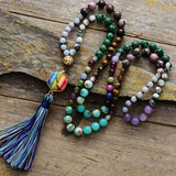 Handgeknüpfte Mala-Halskette Chakra