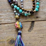 Handgeknüpfte Mala-Halskette Chakra