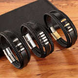 Leren armband voor heren