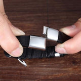 Heren leren wikkelarmband