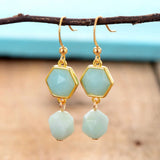 Boucles d’oreilles Amazonite Dangle Energy - Moon Dance Charms