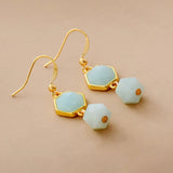 Boucles d’oreilles Amazonite Dangle Energy - Moon Dance Charms