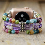 kralen Apple Watch bandje voor vrouwen – handgemaakt met natuurstenen | Moon Dance Charms