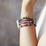 Amethist Apple Watch Bandje Vrouw – handgemaakt met natuurstenen | Moon Dance Charms
