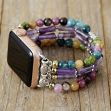 Amethist Apple Watch Bandje Vrouw – handgemaakt met natuurstenen | Moon Dance Charms