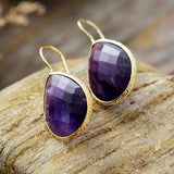 Boucles d'oreilles pendantes en améthyste - Moon Dance Charms