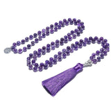 Amethyst Mala Beads 108 Necklace