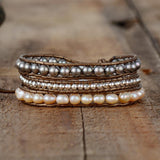 Bracelet enroulé de perles
