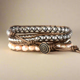 Bracelet enroulé de perles