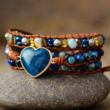 Bracelet enveloppant apatite - Charmes de danse de la lune
