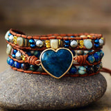 Bracelet enveloppant apatite - Charmes de danse de la lune