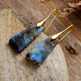 Boucles d’oreilles énergétiques Aurora Labradorite - Moon Dance Charms
