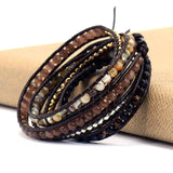 Perlenarmband mit 5 Wickeldetails