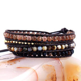 Perlenarmband mit 5 Wickeldetails