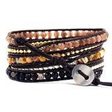Perlenarmband mit 5 Wickeldetails