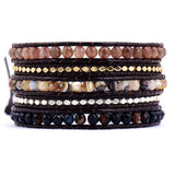 Perlenarmband mit 5 Wickeldetails