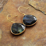 Betoverende Labradoriet Steen Oorbellen - Moon Dance Charms