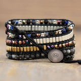 Zwarte Apple Watch Bandje Vrouw Boho - Moon Dance Charms