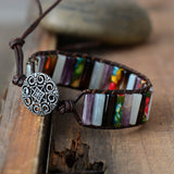 Bracelet manchette en pierre de Bohème - Moon Dance Charms