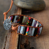 Bracelet manchette en pierre de Bohème - Moon Dance Charms
