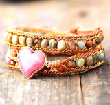 Boho Multi Wikkelarmband De Passie Wikkel - Moon Dance Charms
