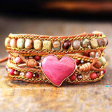 Boho Multi Wikkelarmband De Passie Wikkel - Moon Dance Charms