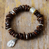 Boeddha's Wijsheid Bronziet Steen Armband - Moon Dance Charms