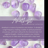 Calm Amethyst Crystal Bracelet Stretch - Moon Dance Charms