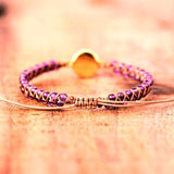 Calm Amethyst & Opal Beaded Bracelet - Moon Dance Charms