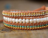 Miyuki und Perlen Wickelarmband