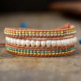 Miyuki und Perlen Wickelarmband