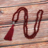 Collier Mala cornaline pour l’abondance