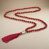 Collier Mala cornaline pour l’abondance