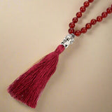 Collier Mala cornaline pour l’abondance