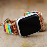 Cinturino per Apple Watch con perline Chakra
