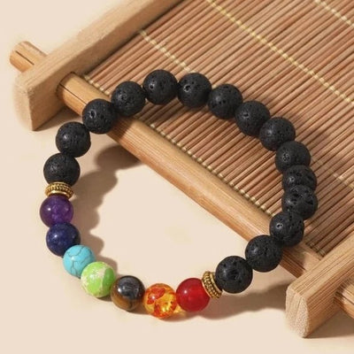 Difusor de pulsera de roca de lava chakra