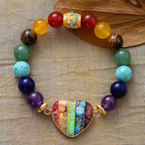 Bracelet extensible de protection des chakras - Charms de danse de la lune