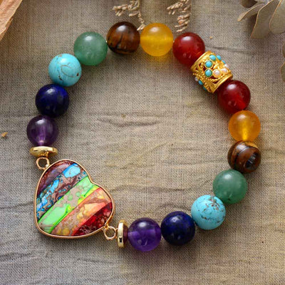 7 Chakra Stones Bracelet